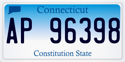 CT license plate AP96398