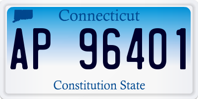 CT license plate AP96401