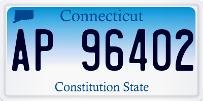 CT license plate AP96402