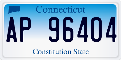 CT license plate AP96404