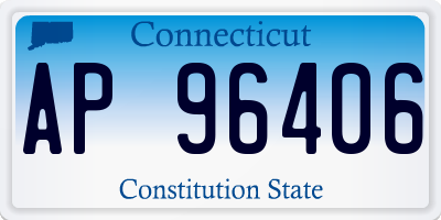 CT license plate AP96406