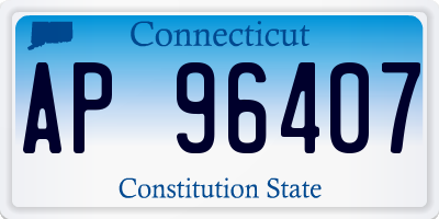 CT license plate AP96407