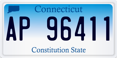 CT license plate AP96411