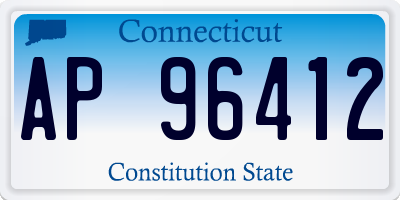 CT license plate AP96412