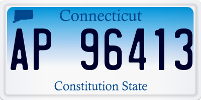 CT license plate AP96413