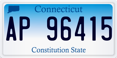 CT license plate AP96415