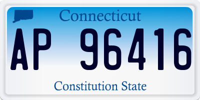 CT license plate AP96416