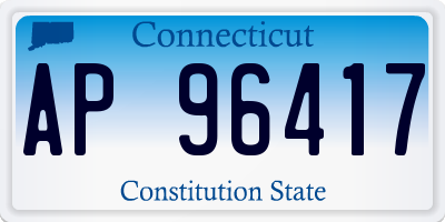 CT license plate AP96417