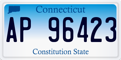 CT license plate AP96423