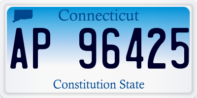 CT license plate AP96425