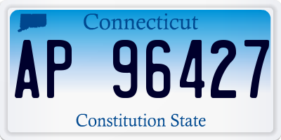 CT license plate AP96427