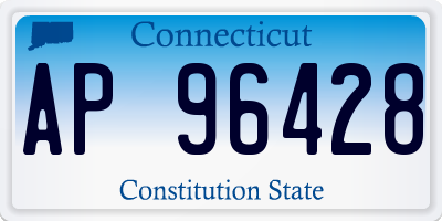 CT license plate AP96428