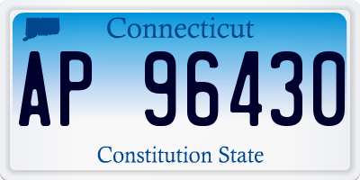 CT license plate AP96430