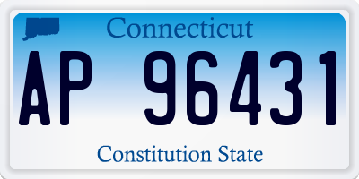 CT license plate AP96431