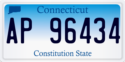 CT license plate AP96434