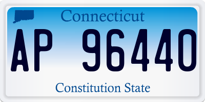 CT license plate AP96440