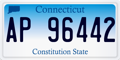 CT license plate AP96442