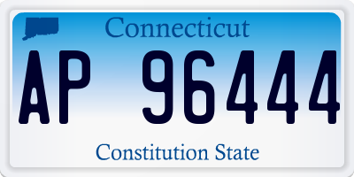 CT license plate AP96444