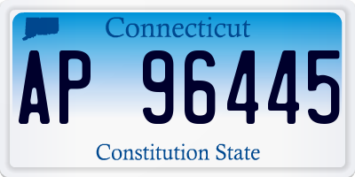 CT license plate AP96445