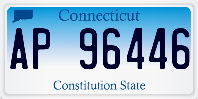 CT license plate AP96446