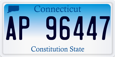 CT license plate AP96447