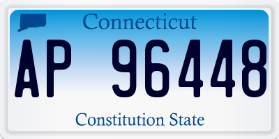 CT license plate AP96448