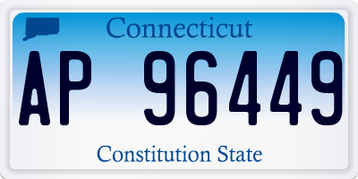 CT license plate AP96449