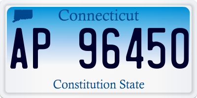 CT license plate AP96450