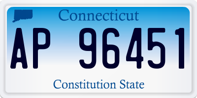 CT license plate AP96451