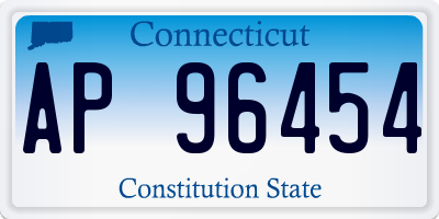 CT license plate AP96454