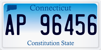 CT license plate AP96456