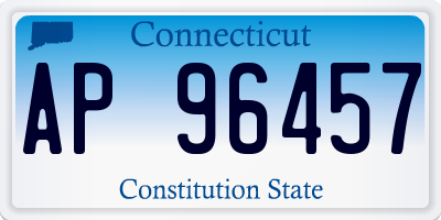 CT license plate AP96457