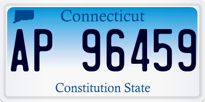 CT license plate AP96459