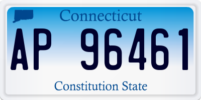 CT license plate AP96461