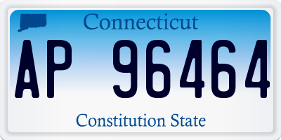 CT license plate AP96464