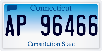 CT license plate AP96466