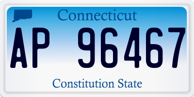 CT license plate AP96467