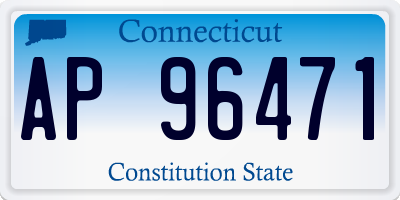 CT license plate AP96471