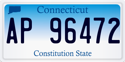 CT license plate AP96472