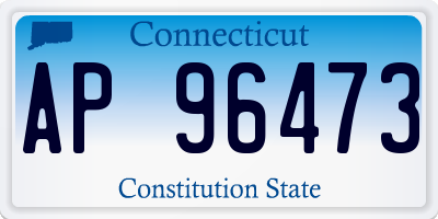 CT license plate AP96473