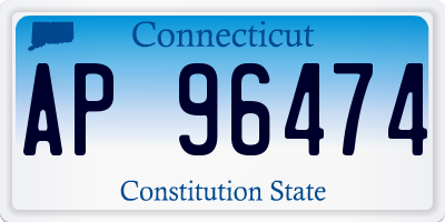 CT license plate AP96474