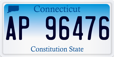 CT license plate AP96476