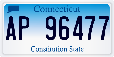 CT license plate AP96477