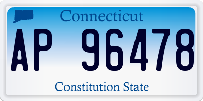 CT license plate AP96478