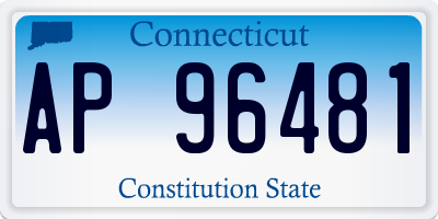 CT license plate AP96481