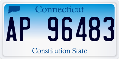 CT license plate AP96483