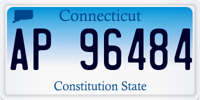 CT license plate AP96484