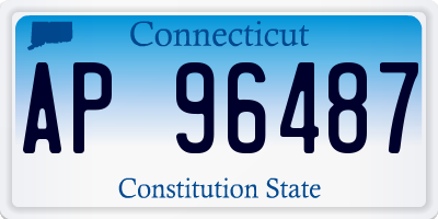 CT license plate AP96487