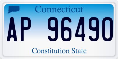 CT license plate AP96490