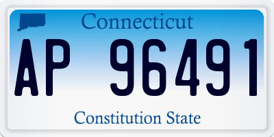 CT license plate AP96491